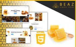 Beaz Beekeeping and Honey Shop HTML5 Template Website Template