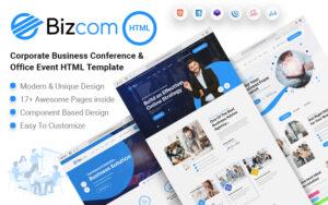 Bizcom - Corporate Business Office Event HTML Template Website Template
