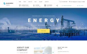 Шаблон Joomla Blue Energy - Industrial Company Ready-To-Use Joomla Template