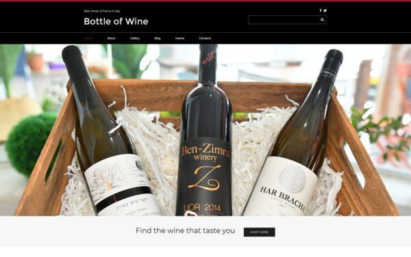 Шаблон Joomla Bottle of Wine - Wine Elegant Joomla Template