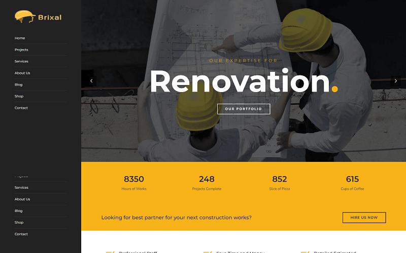 Brixal Building Construction Html Template Website Template