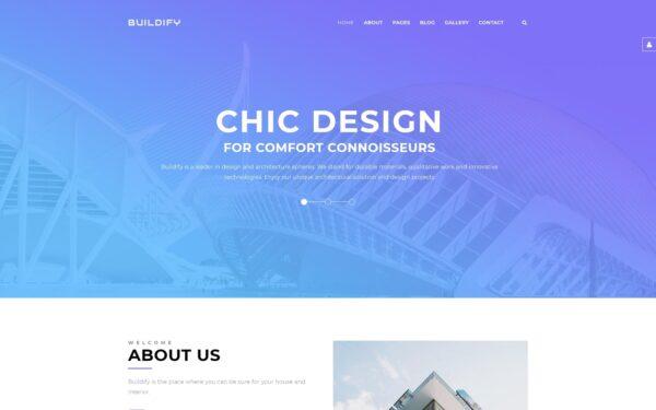 Шаблон Joomla Buildify - Elegant Architecture & Design Agensy Joomla Template
