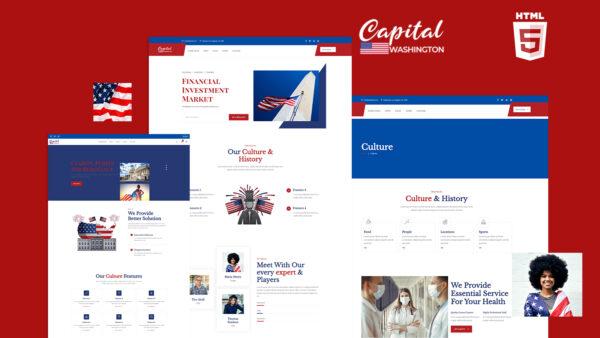 Capital Washington Culture HTML5 Template Website Template