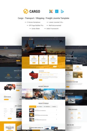 Cargo - Transport / Shipping / Freight Joomla 3 Template Joomla Template Cargo - Transport / Shipping / Freight Joomla 3 Template Joomla Template