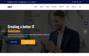 cdIT - IT Solution & IT Technology & Services HTML5 Template Website Template
