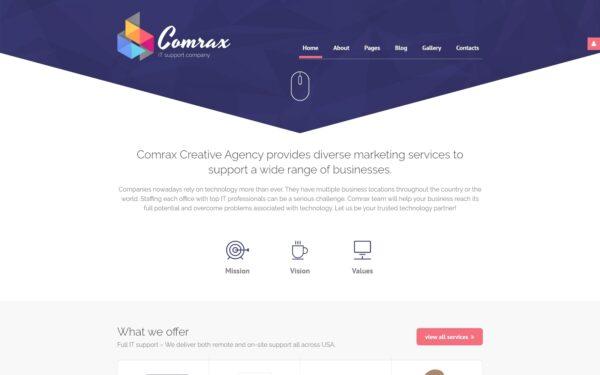 Шаблон Joomla Comrax - IT Consulting Joomla Template