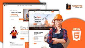 Constee Construction Services HTML5 Website Template