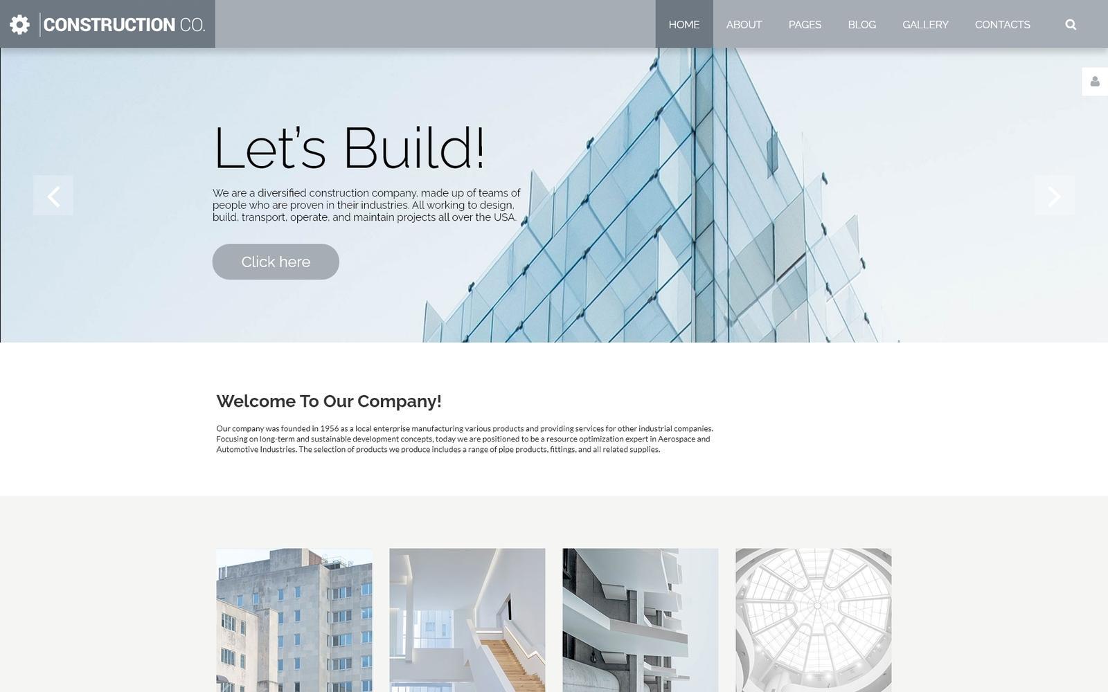 Шаблон Joomla Construction Co. - Construction Company Multipage Corporative Joomla Template