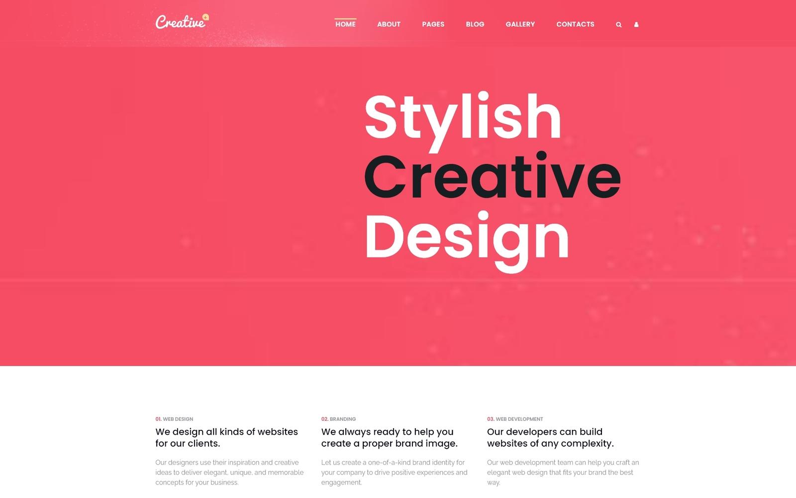 Шаблон Joomla Creative - Web Design Studio Joomla Template