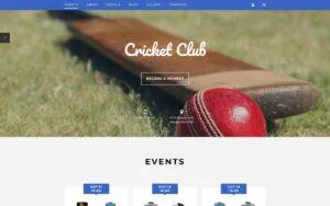 Cricket Club Joomla Template Cricket Club Joomla Template