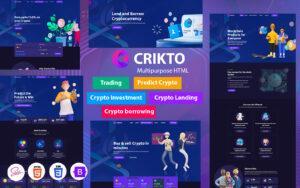 Crikto - Crypto Prediction, Trade, Investment And Crypto Lending, Borrowing HTML5 Template Website Template