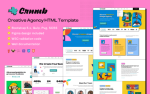 Crumb - Creative Digital Agency HTML Template Website Template