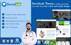 DentalLab Dental Care HTML Template Website Template