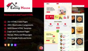 Eating House - Restaurant and Food HTML Template Website Template