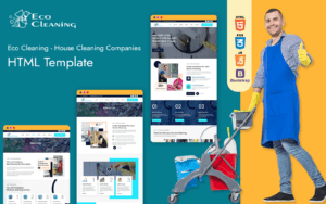 Eco Cleaning - House Cleaning Companies HTML Template Website Template
