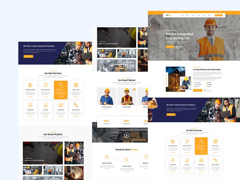 Entrepot - Factory Industrial HTML5 Template Website Template