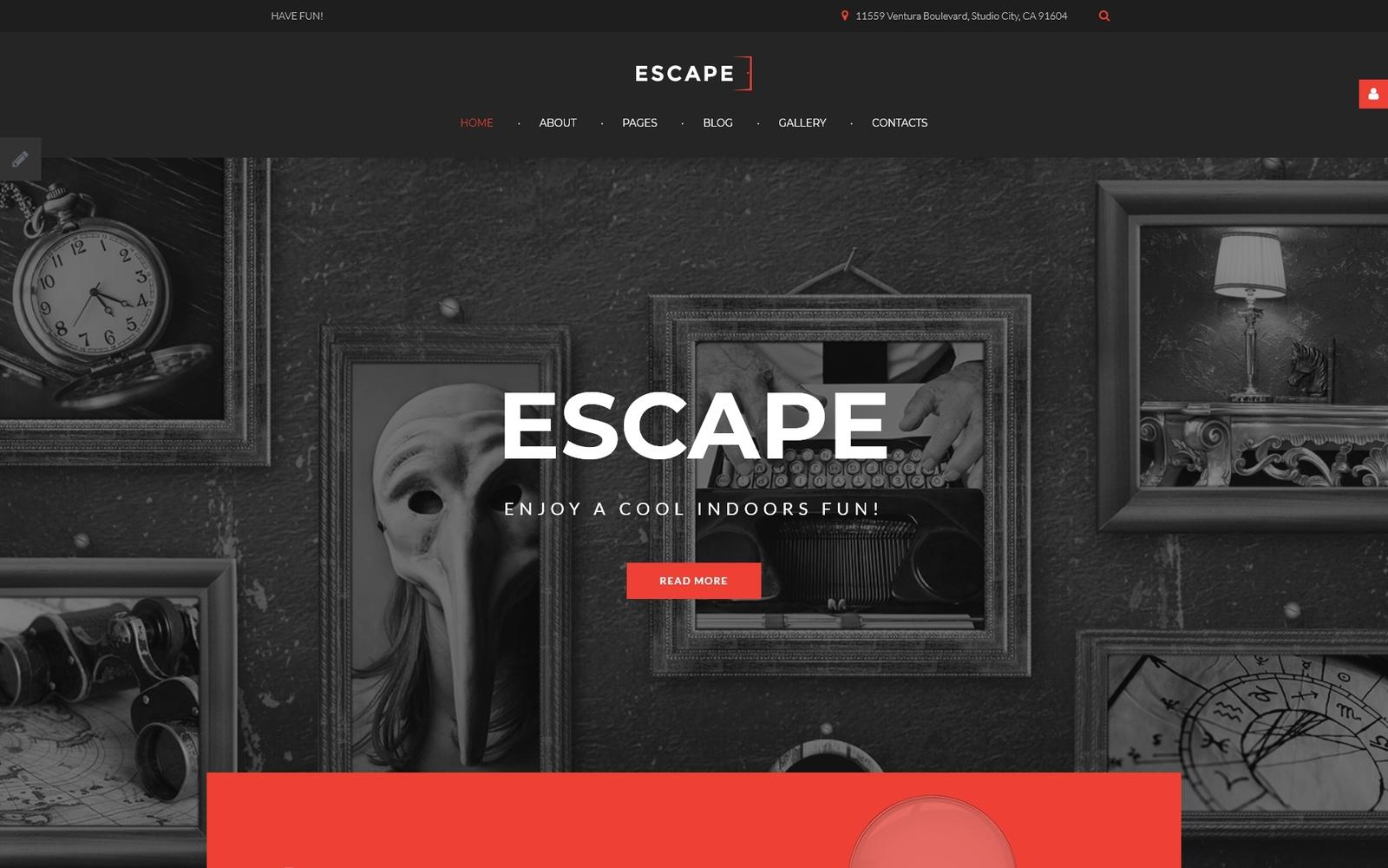 Шаблон Joomla Escape - Escape Room Joomla Template