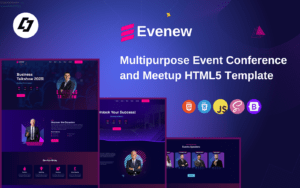 Evenew - Multipurpose Event Conference and Meetup HTML5 Template Website Template