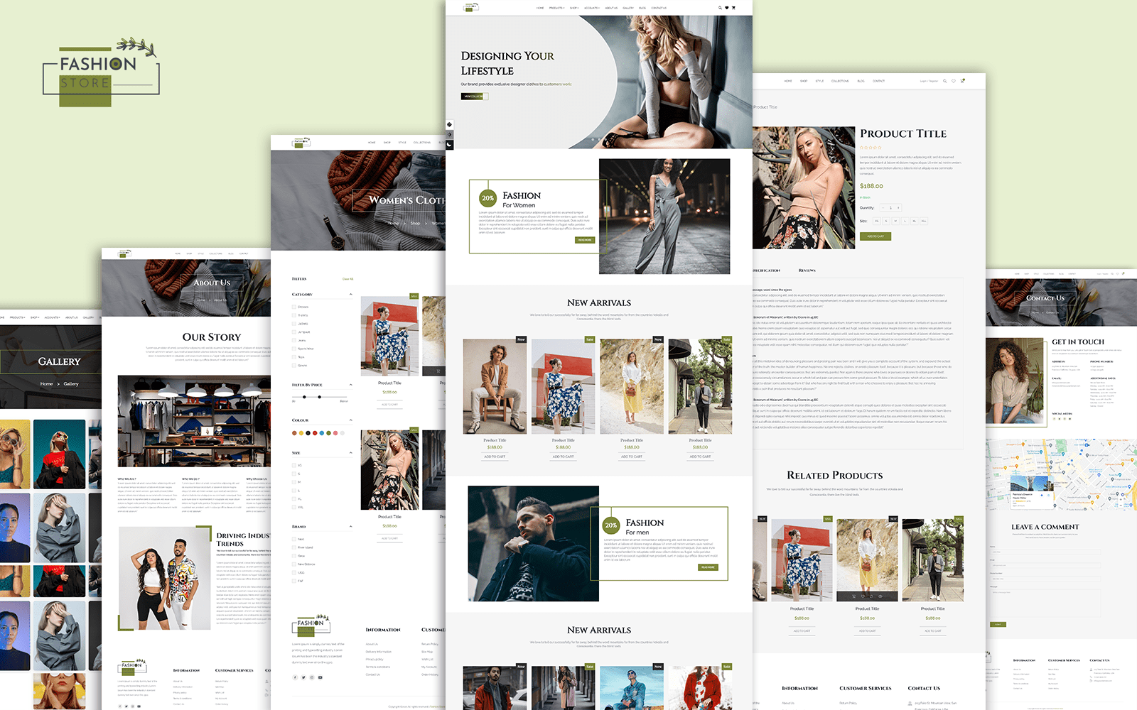 Fashion Store HTML template Website Template