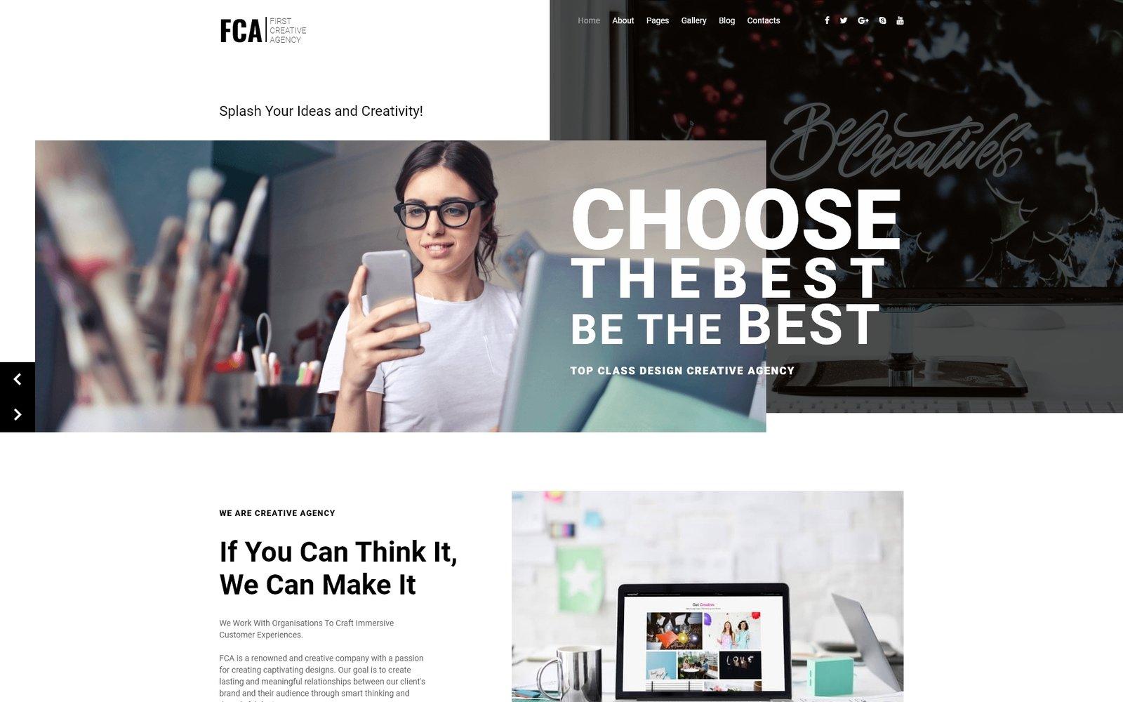 Шаблон Joomla FCA - Impressive Creative Agency Joomla Template