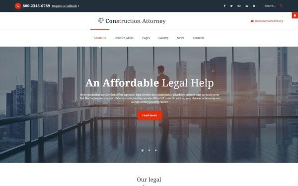 Шаблон Joomla Fenimore - Attorney & Law Services Joomla Template