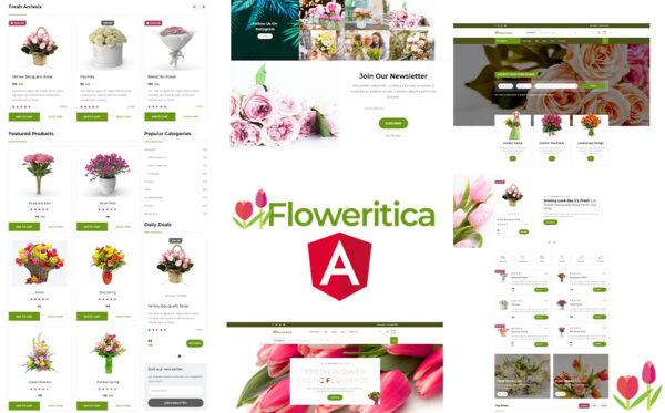 Floristica Flowers & Roses Angular JS template Website Template