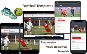 Football Templates - Responsive HTML Bootstrap Template Website Template