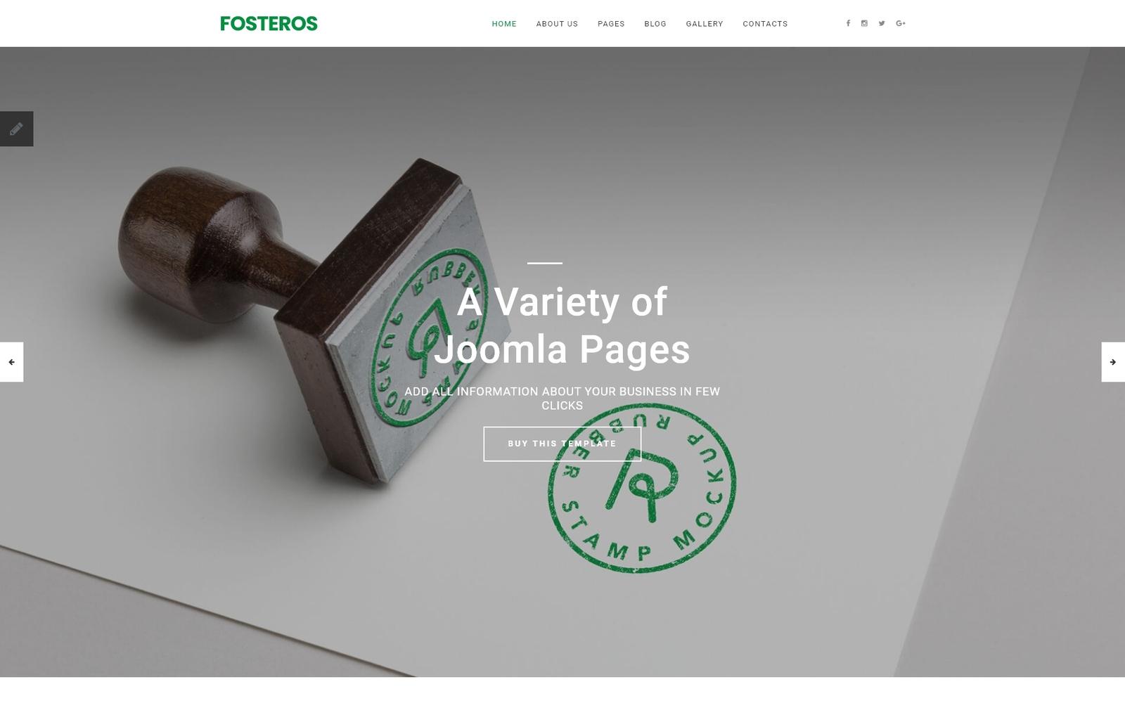 Шаблон Joomla Fosteros - Business Joomla Template