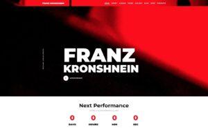 Шаблон Joomla Franz Kronshnein - Musician Joomla Template
