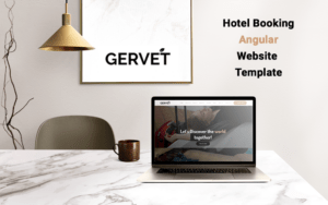 Gervet - Hotel Booking Angular Template Website Template