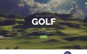 Шаблон Joomla Golf Gold - Golfing Club Joomla Template
