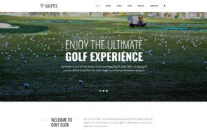 Шаблон Joomla GOLFTEX - Modern Golf Club Joomla Template