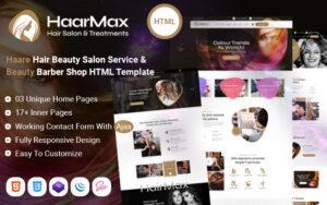 HaarMax - Hair Salon Barber Shop Hairdresser Beauty Makeup HTML Template Website Template
