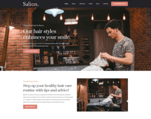 Hair Salon & Beauty, Barber Shop Html Template Website Template