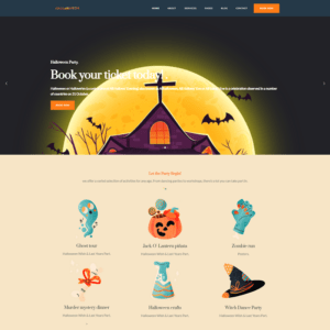 Halloween Party Responsive HTML Template Website Template