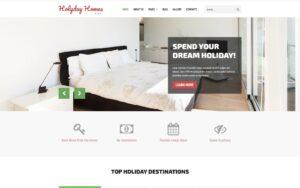 Шаблон Joomla Holiday Homes - Real Estate Multipage Clean Joomla Template