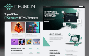 IT Fusion: Ignite Your Digital Transformation | Responsive IT Company HTML Template Website Template