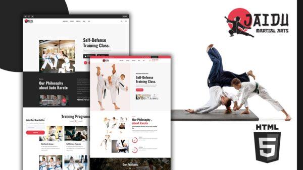 Jaidu Multipurpose Martial Arts HTML5 Template Website Template