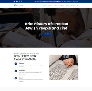Jewish Community & Synagogue Html Template Website Template
