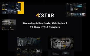 4K Star - Entertainment HTML5 Template Website Template