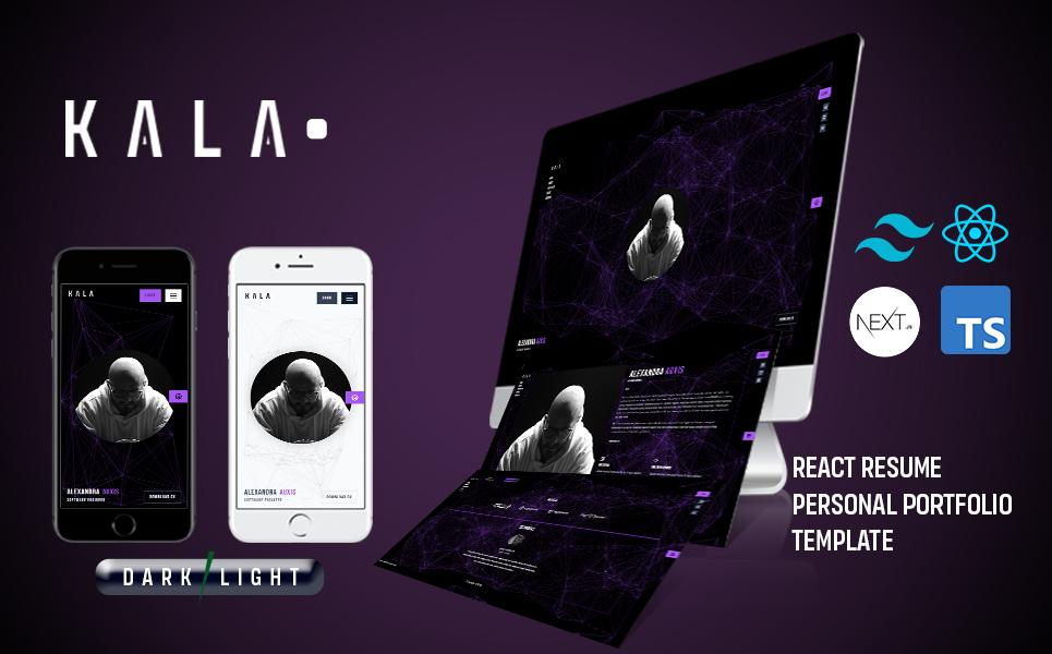 Kala React Personal Portfolio Website Template