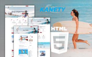 Kanety Surfing and Water Sports HTML5 Template Website Template