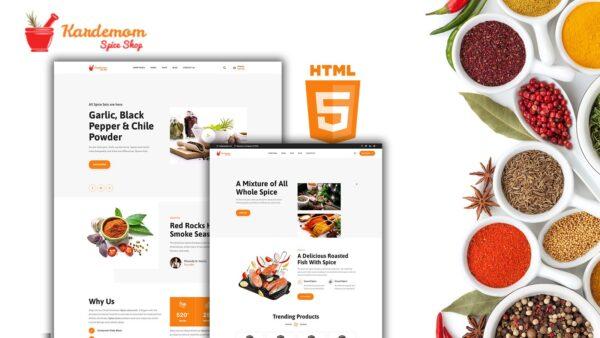 Kardemom Condiment and Spices Shop HTML5 Website Template