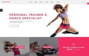 Kate Johnson - Dance Trainer Joomla Template Kate Johnson - Dance Trainer Joomla Template