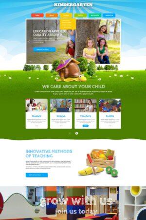 Kids Land Bootstrap Website Template