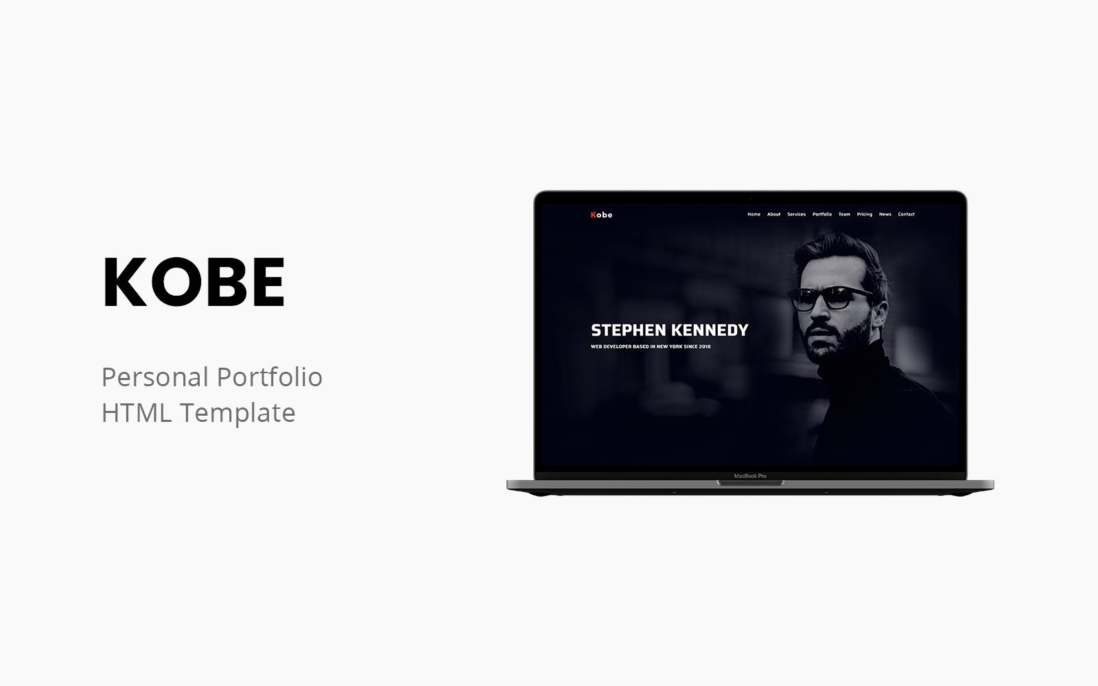 Kobe - Premium Personal Portfolio Template Website Template