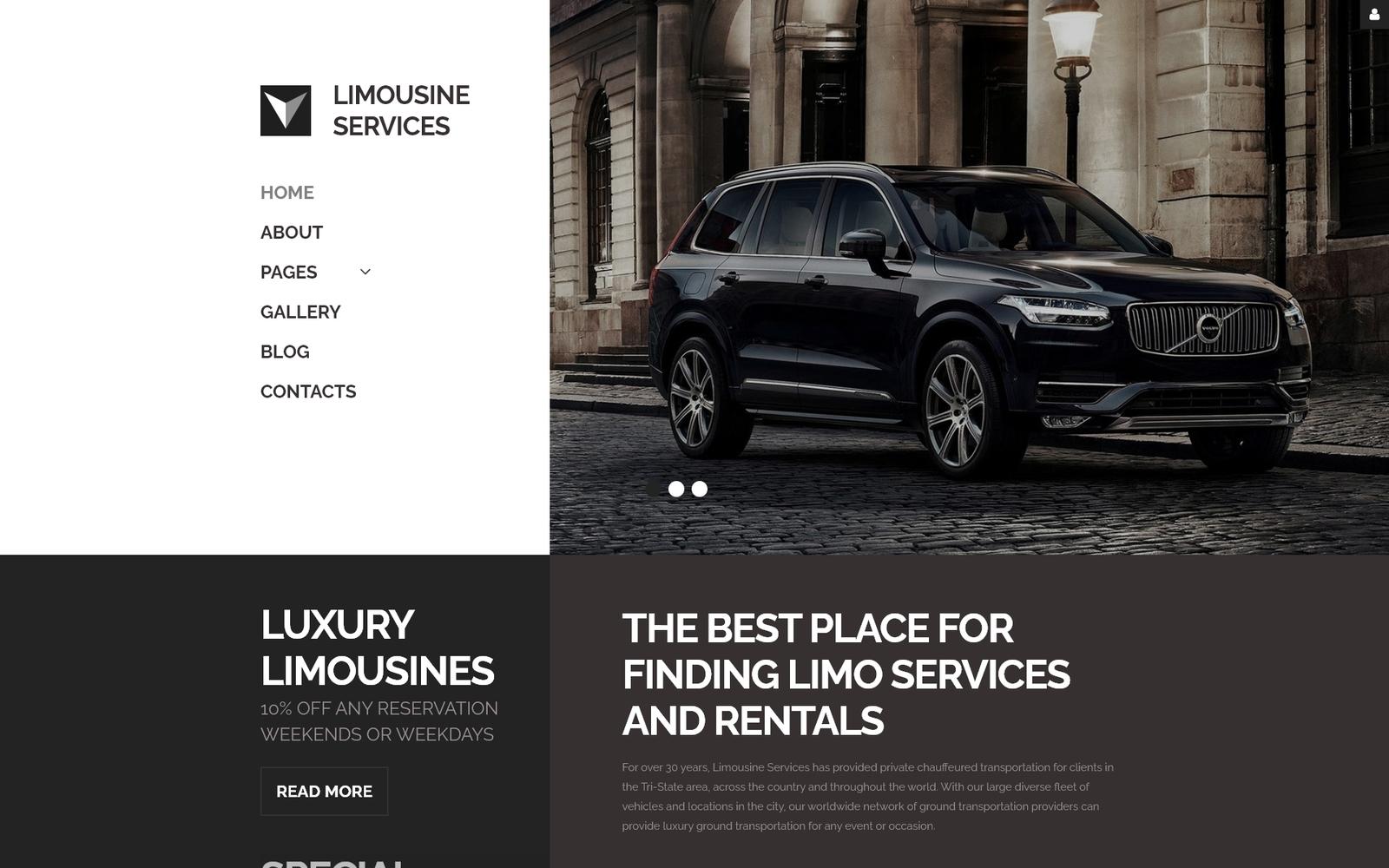 Шаблон Joomla Limousine Services - Luxury Car Services Responsive Joomla Template