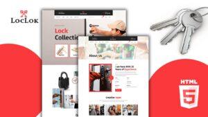 Loclok Locksmith and Security Systems HTML5 Template Website Template