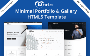 Maria Minimal Portfolio & Multipurpose HTML5 Template Website Template