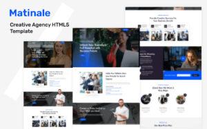Matinale-Creative Agency HTML5 Template Website Template